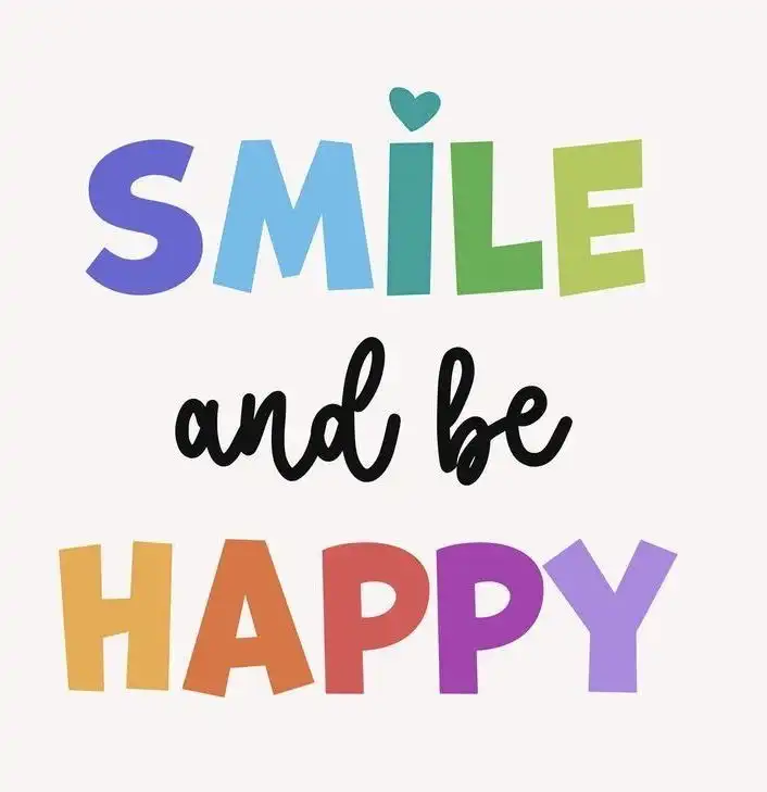 be happy and smile dp
